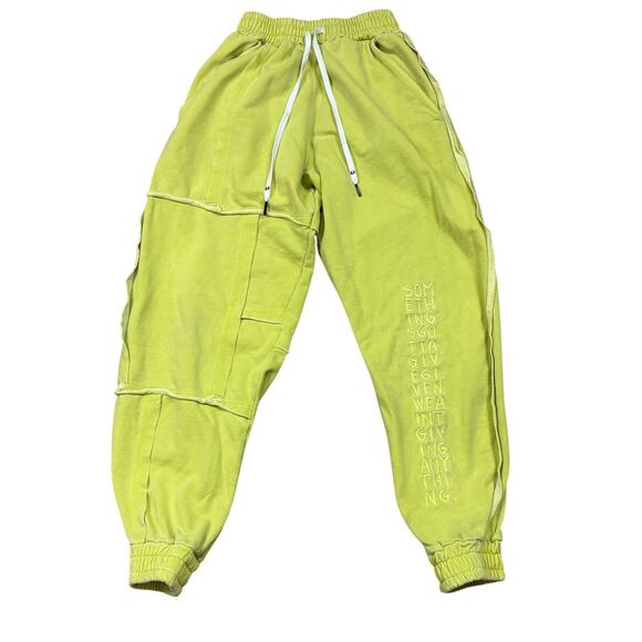 Rare Liam Hodges Embroidered Patchwork Sweatpants Joggers Men's XS Streetwear